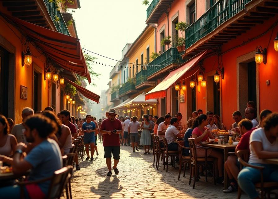 Restaurantes y comida callejera en el barrio Getsemaní de Cartagena